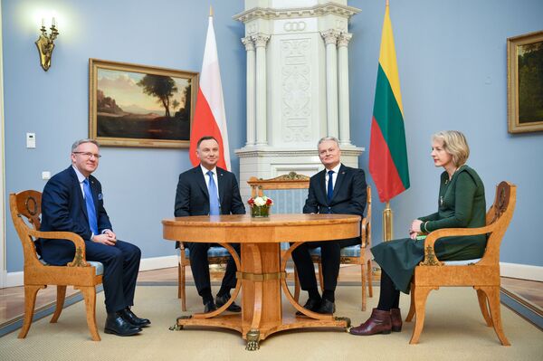 Amžinos temos: Nausėda ir Duda aptarė sankcijas Rusijai ir Astravo AE Amžinos temos: Nausėda ir Duda aptarė sankcijas Rusijai ir Astravo AE - Sputnik Lietuva