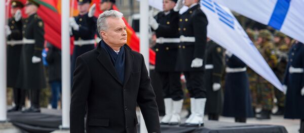 Lietuvos prezidentas Gitanas Nausėda Kariuomenės dienos minėjime Lietuvos prezidentas Gitanas Nausėda Kariuomenės dienos minėjime - Sputnik Lietuva
