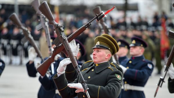 Президент Литвы Гитанас Науседа за праздновании Дня Вооруженных сил, архивное фото - Sputnik Lietuva