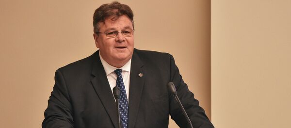 Министр иностранных дел Литвы Линас Линкявичюс, архивное фото - Sputnik Литва