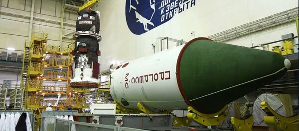 Подготовка к запуску грузового корабля Прогресс МС-13 Подготовка к запуску грузового корабля Прогресс МС-13 - Sputnik Литва
