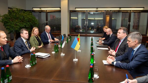 Встреча министров иностранных дел Эстонии, Литвы и Швеции в Таллине, 26 ноября 2019 - Sputnik Литва