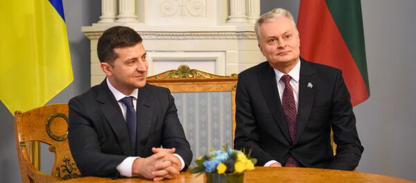Встреча президента Литвы Гитанаса Науседы с президентом Украины Владимиром Зеленским, 27 ноября 2019 года - Sputnik Литва