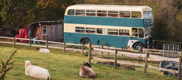 Britanijoje turistai gali pagyventi 60-ųjų dviaukščiuose autobusuose Britanijoje turistai gali pagyventi 60-ųjų dviaukščiuose autobusuose - Sputnik Lietuva