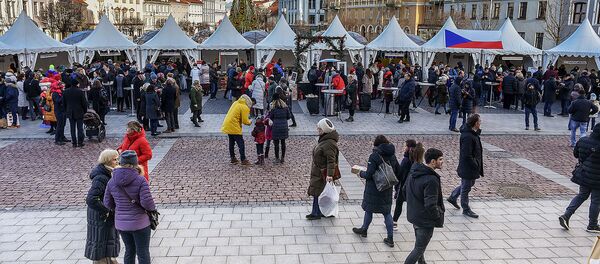 Рождественская елка и ярмарка в Вильнюсе Рождественская елка и ярмарка в Вильнюсе - Sputnik Lietuva