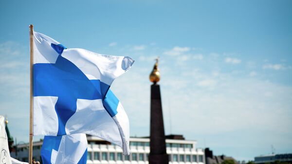 Флаг Финляндии, архивное фото - Sputnik Литва