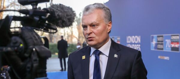 Президент Литвы Гитанас Науседа на саммите НАТО в Лондоне, 4 декабря 2019 года - Sputnik Литва