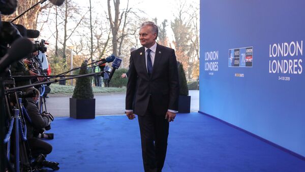 Президент Литвы Гитанас Науседа на саммите НАТО в Лондоне, 4 декабря 2019 года - Sputnik Литва