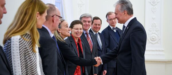 Президент Литвы Гитанас Науседа встретился с послами стран ЕС, 9 декабря 2019 года - Sputnik Литва
