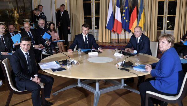 Normandijos formato viršūnių susitikimas Paryžiuje, 2019 metų gruodžio 9 diena - Sputnik Lietuva