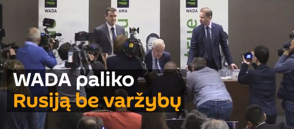 Po neutralia vėliava: Rusija ketveriems metams nušalinta nuo varžybų - Sputnik Lietuva