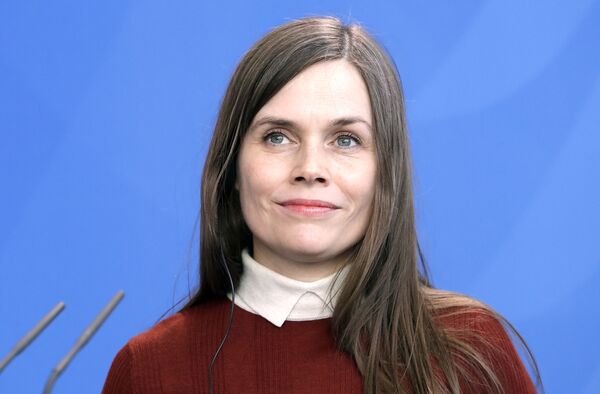 Nuotraukoje: Islandijos ministrė pirmininkė Katrin Jakobsdottir. Ji pradėjo vadovauti  vyriausybei 2017 metais. - Sputnik Lietuva