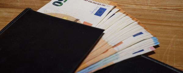 Кошелек с евро, архивное фото - Sputnik Литва