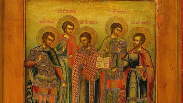 Святые мученики Евстратий, Авксентий, Евгений, Мардарий и Орест - Sputnik Литва