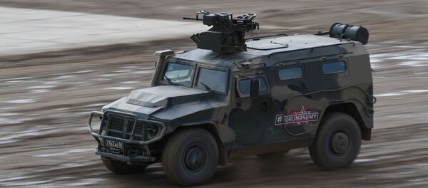 Бронеавтомобиль Тигр-М с  боевым модулем Арбалет-ДМ, архивное фото  - Sputnik Lietuva