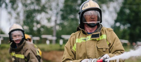 Соревнования по пожарному многоборью в Ивановской области - Sputnik Литва