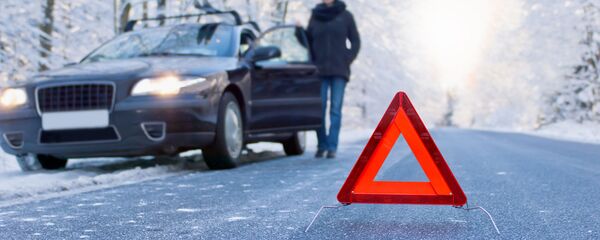 Авария на зимней дороге, архивное фото Авария на зимней дороге, архивное фото - Sputnik Литва