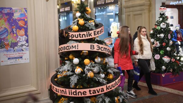 Цифровая елка Sputnik в ГУМе - Sputnik Литва