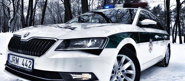 Автомобиль литовской полиции, архивное фото - Sputnik Литва