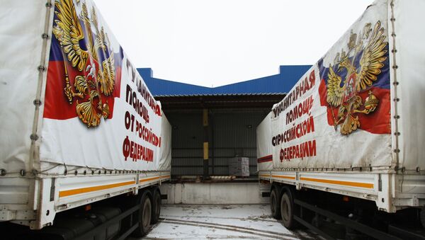 Humanitarinis konvojus iš Rusijos atvyko į Donecką - Sputnik Lietuva