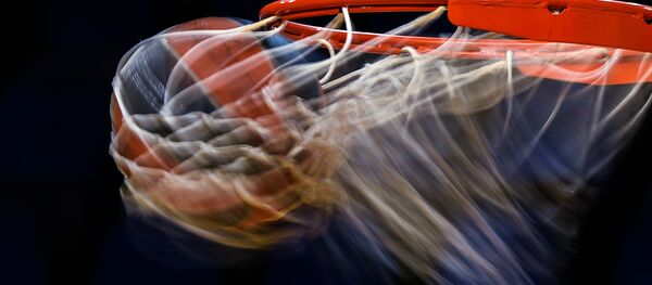 На тренировке баскетбольного клуба, архивное фото - Sputnik Литва