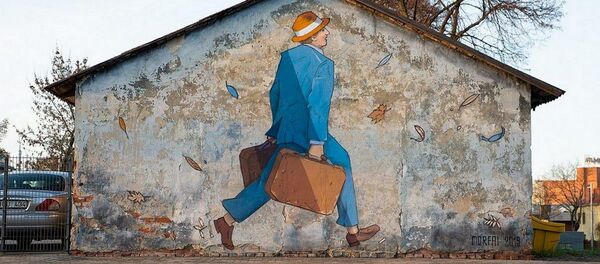 Programos Kauno akcentai projektas — piešinys Paskutinis keleivis Programos Kauno akcentai projektas — piešinys Paskutinis keleivis - Sputnik Lietuva