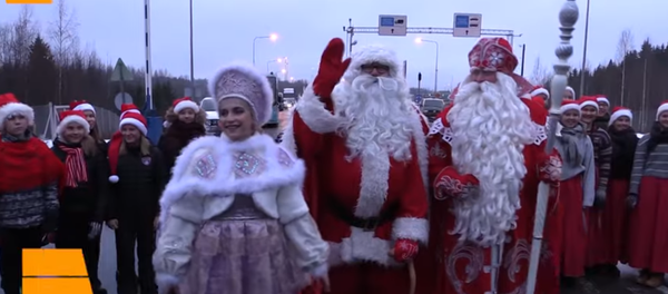 Встреча волшебников на границе России и Финляндии Встреча волшебников на границе России и Финляндии - Sputnik Lietuva