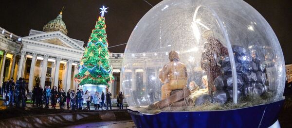 Рождество Христово в городах России, архивное фото - Sputnik Литва