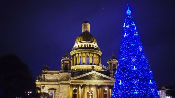 Рождество Христово в городах России, архивное фото - Sputnik Литва