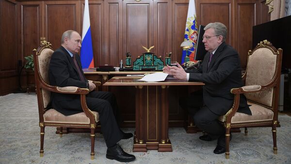 Президент РФ В. Путин встретился с главой Счетной палаты А. Кудриным - Sputnik Литва