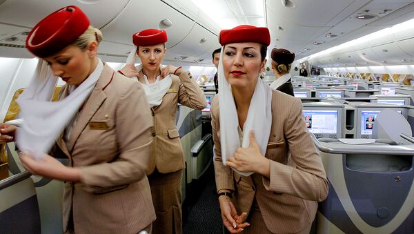 Bendrovės Emirates Airlines stiuardesės - Sputnik Lietuva