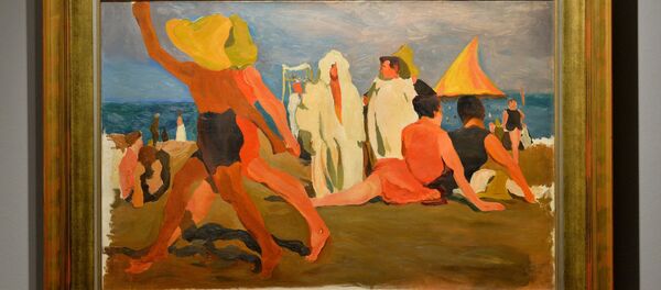 Купальщики на Лидо. Венеция. Лев Бакст - Sputnik Литва