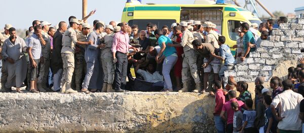 Последствия аварии корабля с мигрантами - Sputnik Lietuva