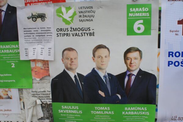Малоизвестных политиков поддерживают своими лицами политические тяжеловесы Опыт и молодость - Sputnik Lietuva
