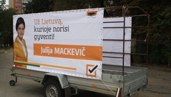 Лозунг либералов - За Литву, в который хотите жить, возят по всей стране на прицепах - Sputnik Литва