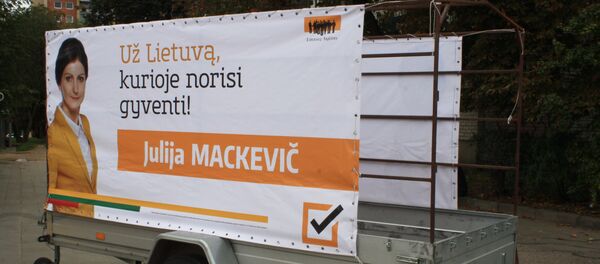 Лозунг либералов - За Литву, в который хотите жить, возят по всей стране на прицепах - Sputnik Литва