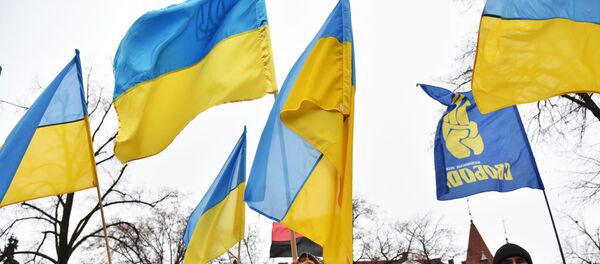 Марши на Украине в день рождения Степана Бандеры, архивное фото Марши на Украине в день рождения Степана Бандеры, архивное фото - Sputnik Литва