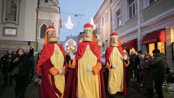 Традиционное шествие Трех королей в Вильнюсе - Sputnik Литва