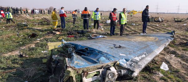 Место крушения украинского Боинга в Тегеране, 8 января 2020 года - Sputnik Литва