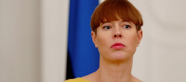 Estijos prezidentė Kersti Kaljulaid Estijos prezidentė Kersti Kaljulaid - Sputnik Lietuva