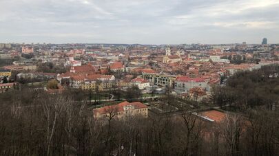 Вильнюс с высоты птичьего полета, архивное фото