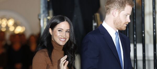 Герцог и герцогиня Сассекские принц Гарри и Меган Маркл в Лондоне, 7 января 2020 года - Sputnik Литва