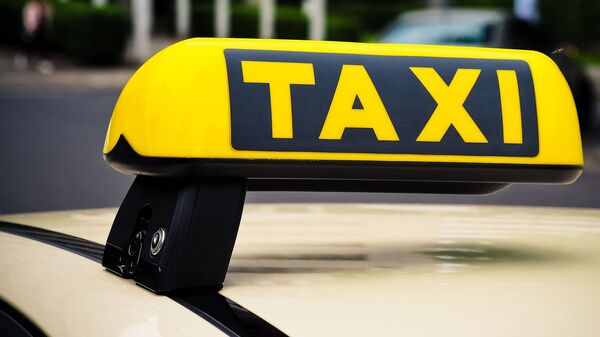 Знак такси на автомобиле, архивное фото - Sputnik Lietuva