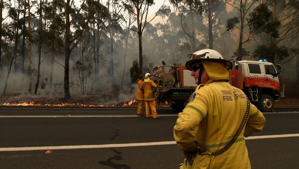 Тушение лесных пожаров в Австралии - Sputnik Lietuva