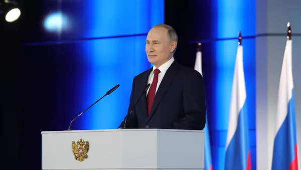 СПУТНИК_LIVE: Послание Владимира Путина Федеральному собранию