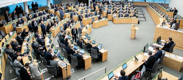 Зал заседаний Сейма Литвы, архивное фото - Sputnik Литва