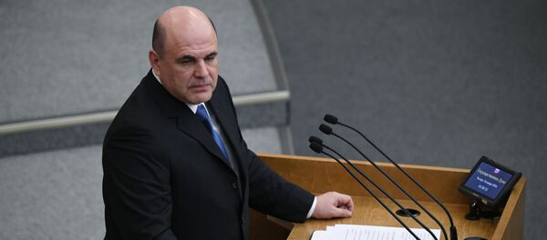 Кандидат на пост премьер-министра РФ Михаил Мишустин, 16 января 2020 года - Sputnik Литва