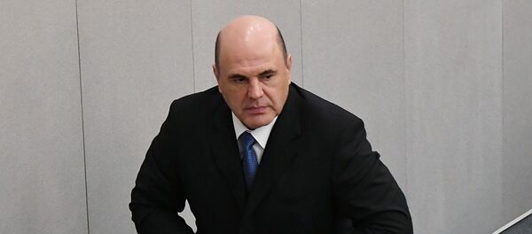 Кандидат на пост премьер-министра РФ Михаил Мишустин на пленарном заседании Государственной Думы РФ - Sputnik Литва