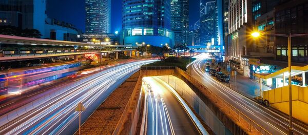 Панорама Гонконга, архивное фото Панорама Гонконга, архивное фото - Sputnik Lietuva