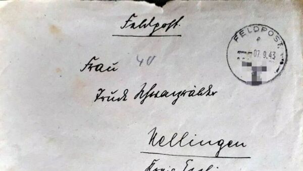 Antrojo pasaulinio karo metu parašytas vokiečių kareivio laiškas, rastas Tverės srityje - Sputnik Lietuva